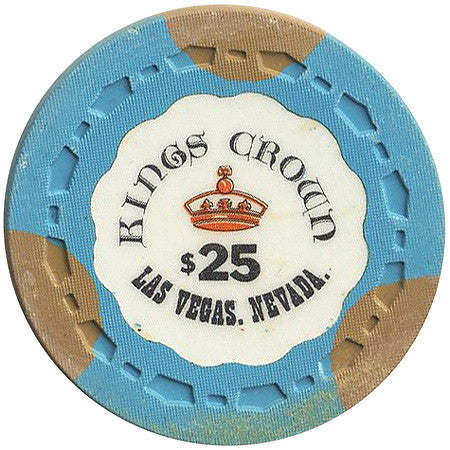 Kings Crown Las Vegas $25 (cyan) chip - Spinettis Gaming