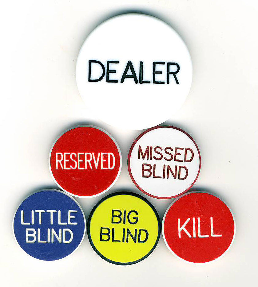 Dealer Button & Lammer Poker Set - Spinettis Gaming - 1