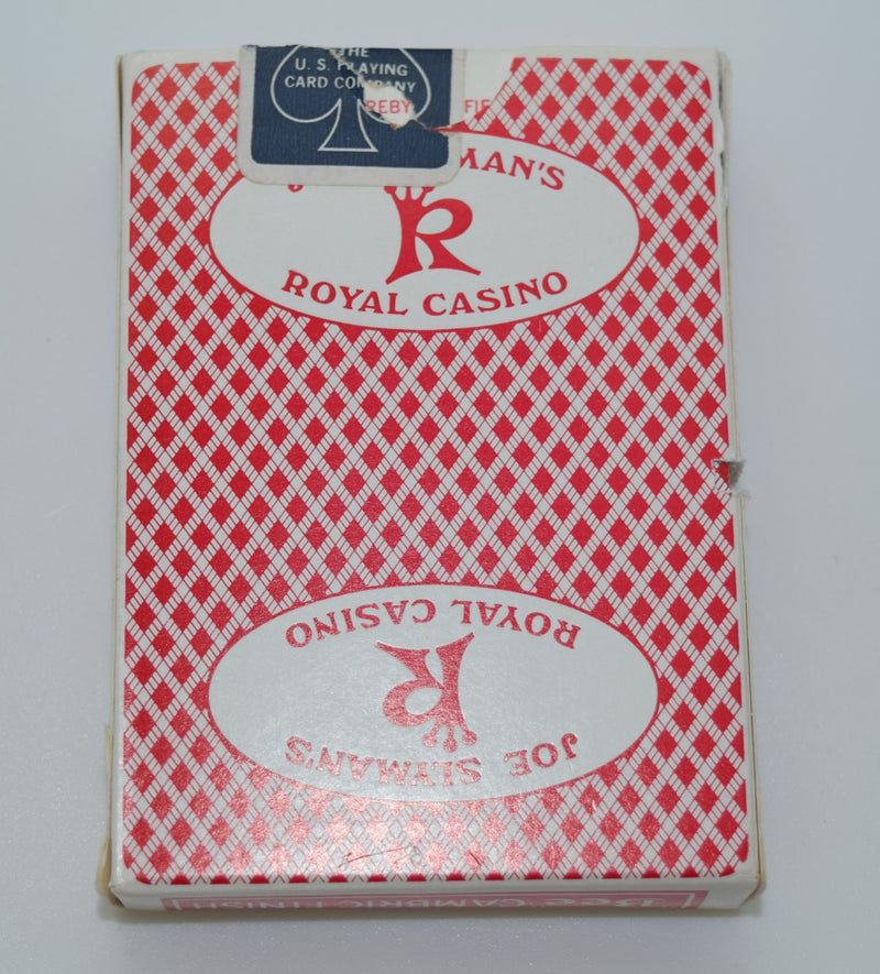 Joe Slyman's Royal Casino Used Red Playing Card Deck