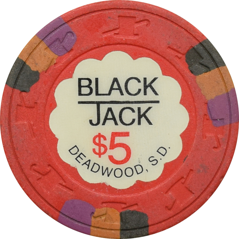 Black Jack Casino Deadwood South Dakota $5 Chip