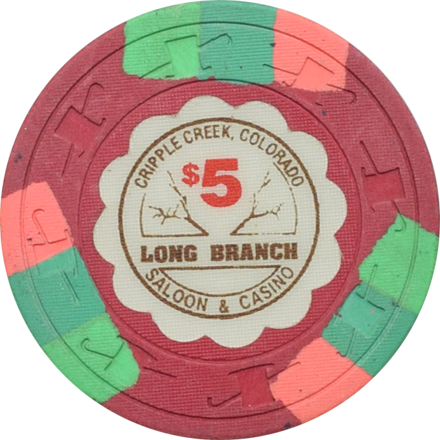 Long Branch Casino Cripple Creek Colorado $5 Chip