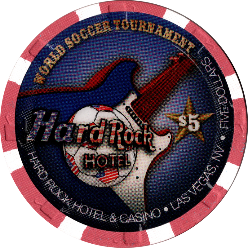 Hard Rock Hotel Las Vegas Nevada $5 World Soccer Tournament 2010 Chip