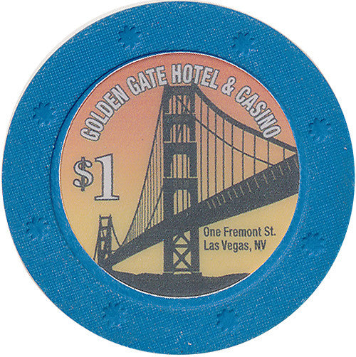 Golden Gate, Las Vegas NV (#1) $1 Casino Chip - Spinettis Gaming - 1