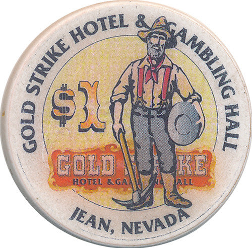 Gold Strike, Jean NV $1 Casino Chip - Spinettis Gaming - 1