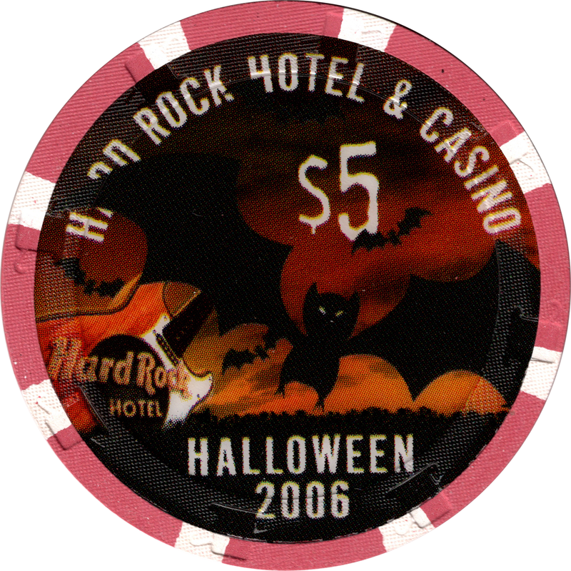 Hard Rock Hotel Las Vegas Nevada $5 Halloween 2006 Chip