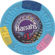 Harrah's Las Vegas NV (#3) $1 Casino Chip - Spinettis Gaming - 1