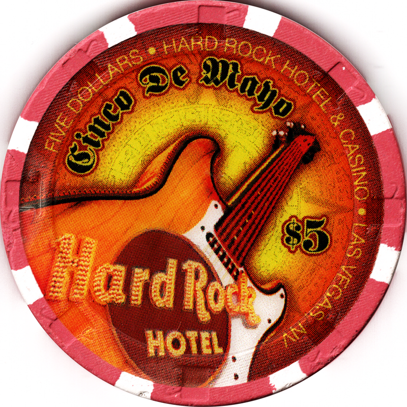 Hard Rock Casino Las Vegas Nevada $5 Cinco de Mayo Chip