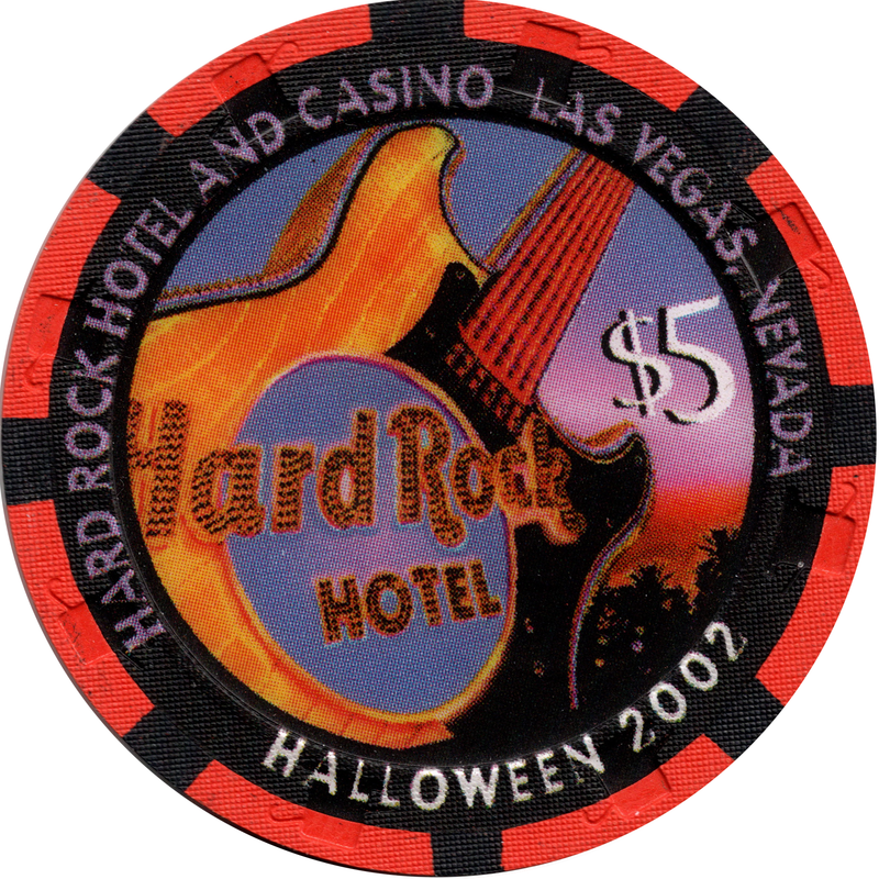 Hard Rock Casino Las Vegas Nevada $5 Halloween 2002 Chip