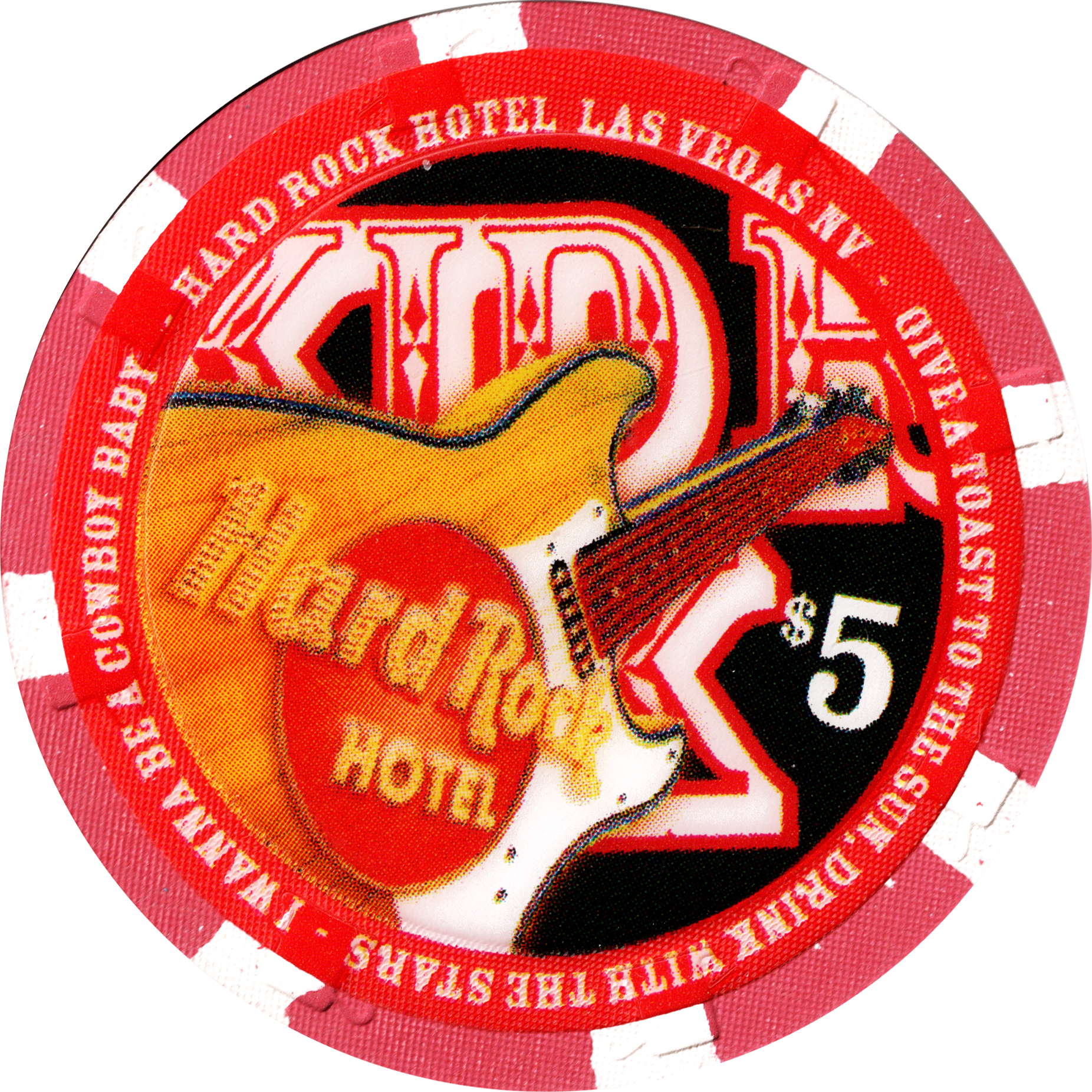 Hard Rock Casino Las Vegas Nevada $5 Kid Rock Chip