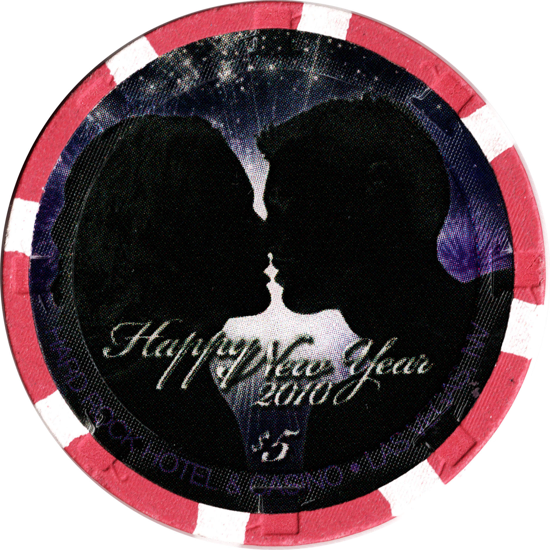 Hard Rock Casino Las Vegas Nevada $5 New Year 2010 Chip