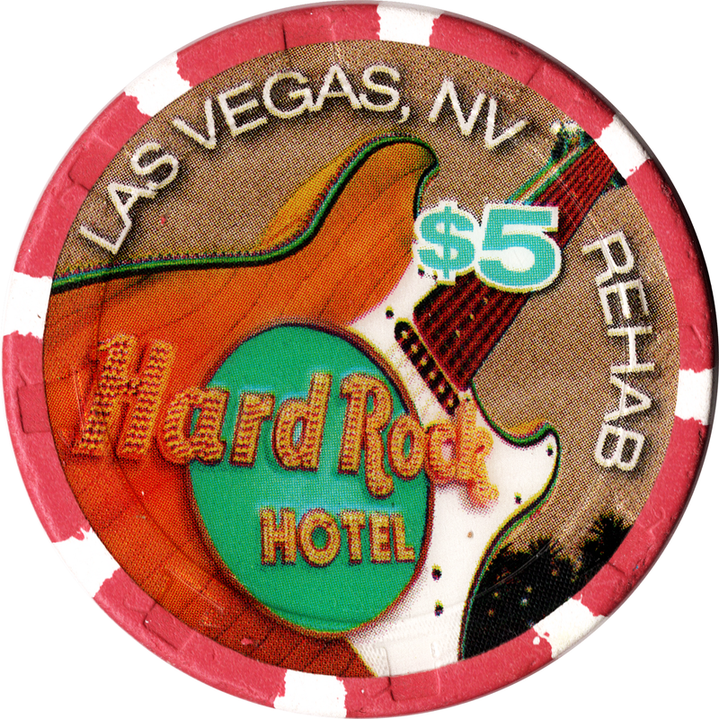 Hard Rock Casino Las Vegas Nevada $5 Rehab Pool Chip