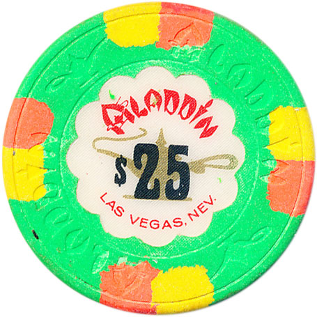 Aladdin Casino Las Vegas Nevada $25 Chip 1970s