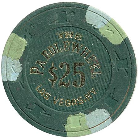 Paddle Wheel $25 (green) chip - Spinettis Gaming - 1