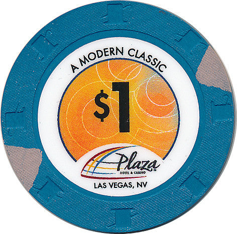 Plaza Casino, Las Vegas NV (#2) $1 Casino Chip - Spinettis Gaming - 1