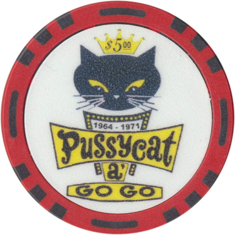 Fantasy Pussycat A Go Go Casino $5 Chip