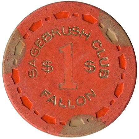 Sagebrush Club $1 (orange) chip - Spinettis Gaming - 1