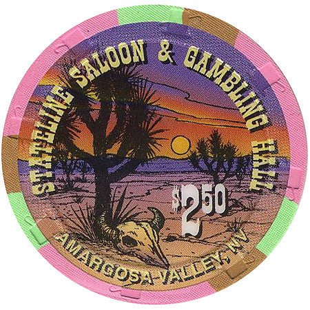 Stateline Saloon $2.50 (pink) chip - Spinettis Gaming - 1