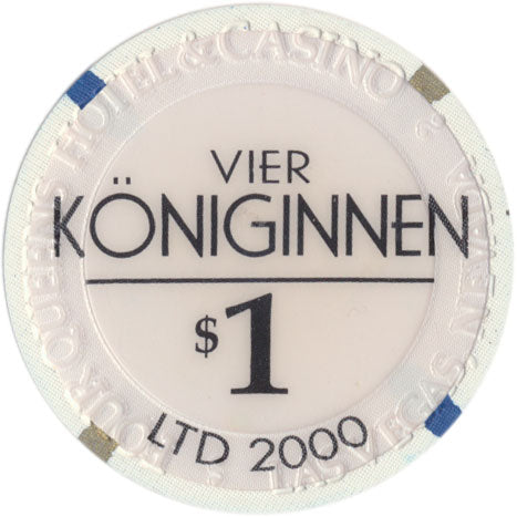 Four Queens Casino Las Vegas Nevada $1 Chip Vier Königinnen 2001