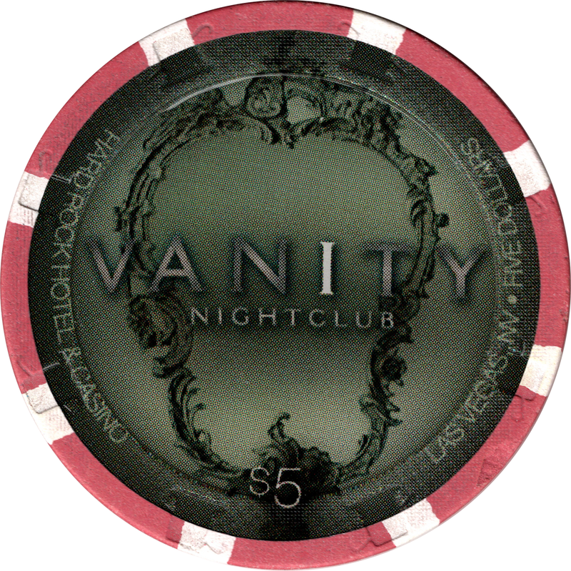 Hard Rock Hotel Las Vegas Nevada $5 Vanity Nightclub Chip 2010