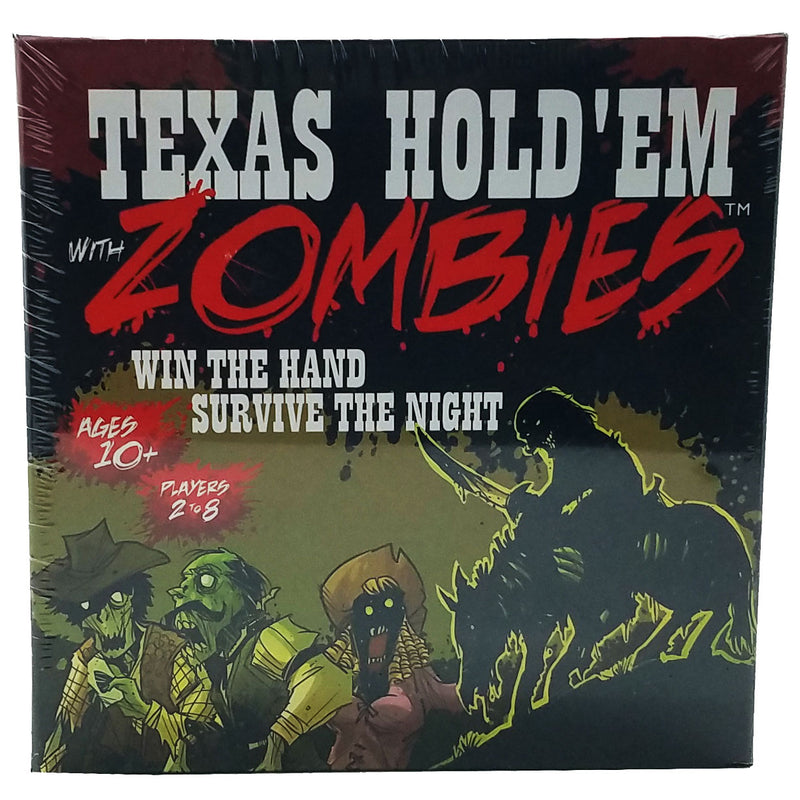 Texas Hold'em with Zombies Includes Poker Chips Playing Cards + 2 Jokers